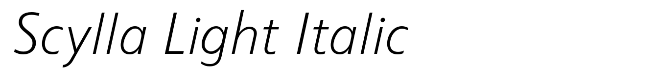 Scylla Light Italic